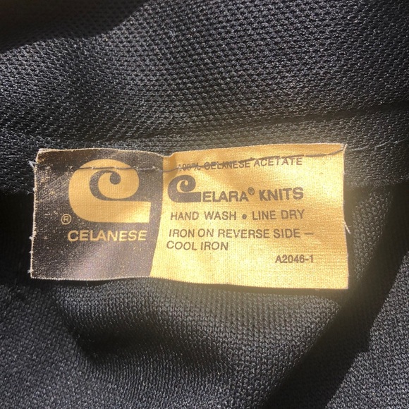 Vintage 60s 70s Celanese Celara Knit High Waist Maxi Skirt, Slit in Front - Picture 8 of 8